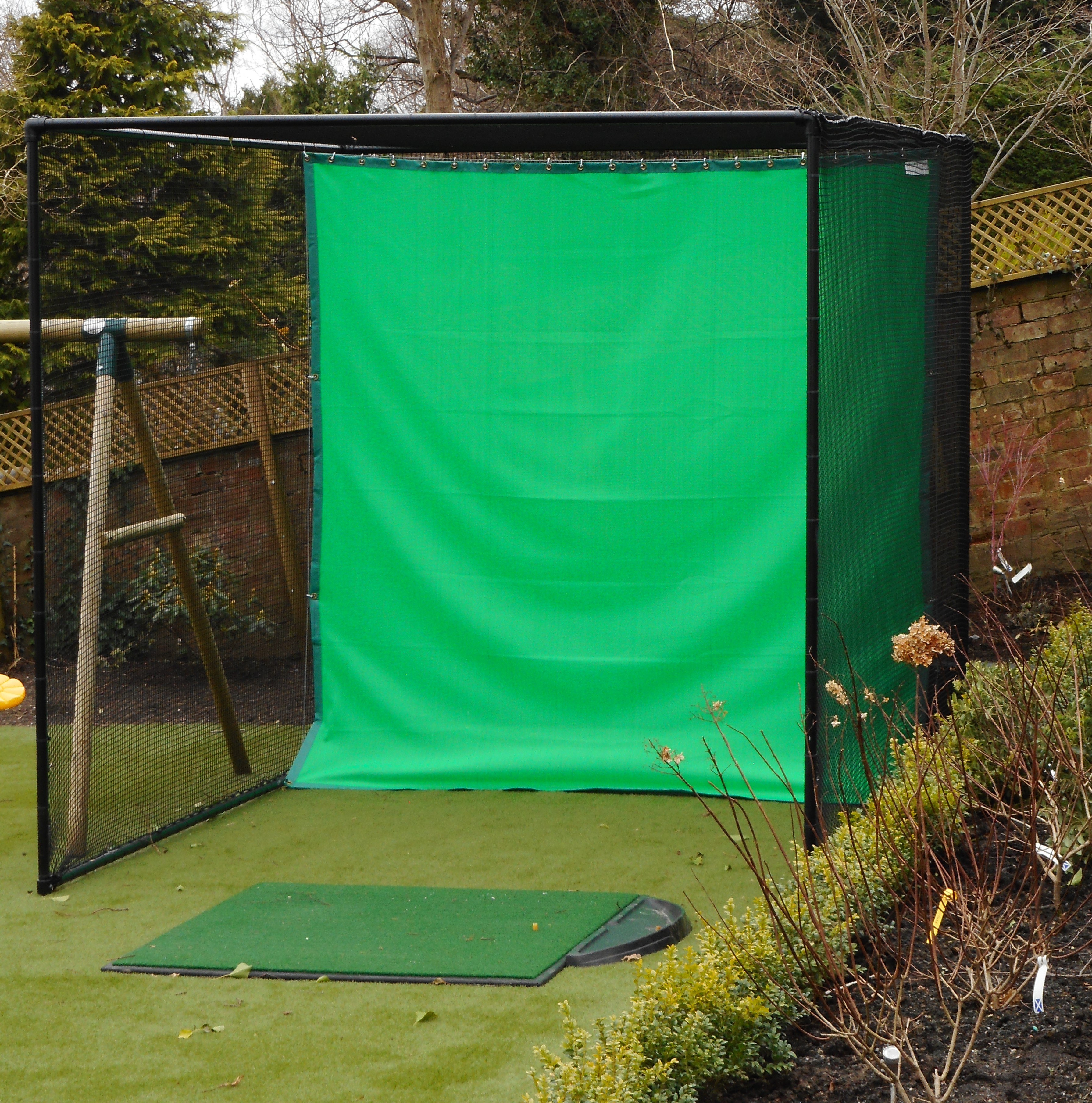 Single Bay Caged Practice Net.